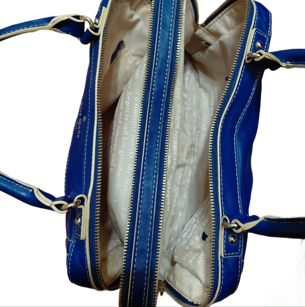 Kate Spade Mott St. Riley Royal Blue Satchel Handbag
